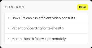 SmashSEO Build the content plan